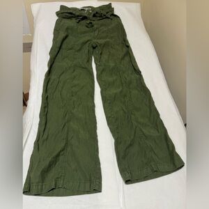 NWOT; Hudson Womens Cypress Wide Leg Linen Blend Tie Waist Pants🐢